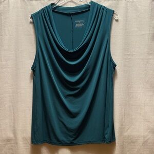 Merona Deep Teal Drape Tank Top